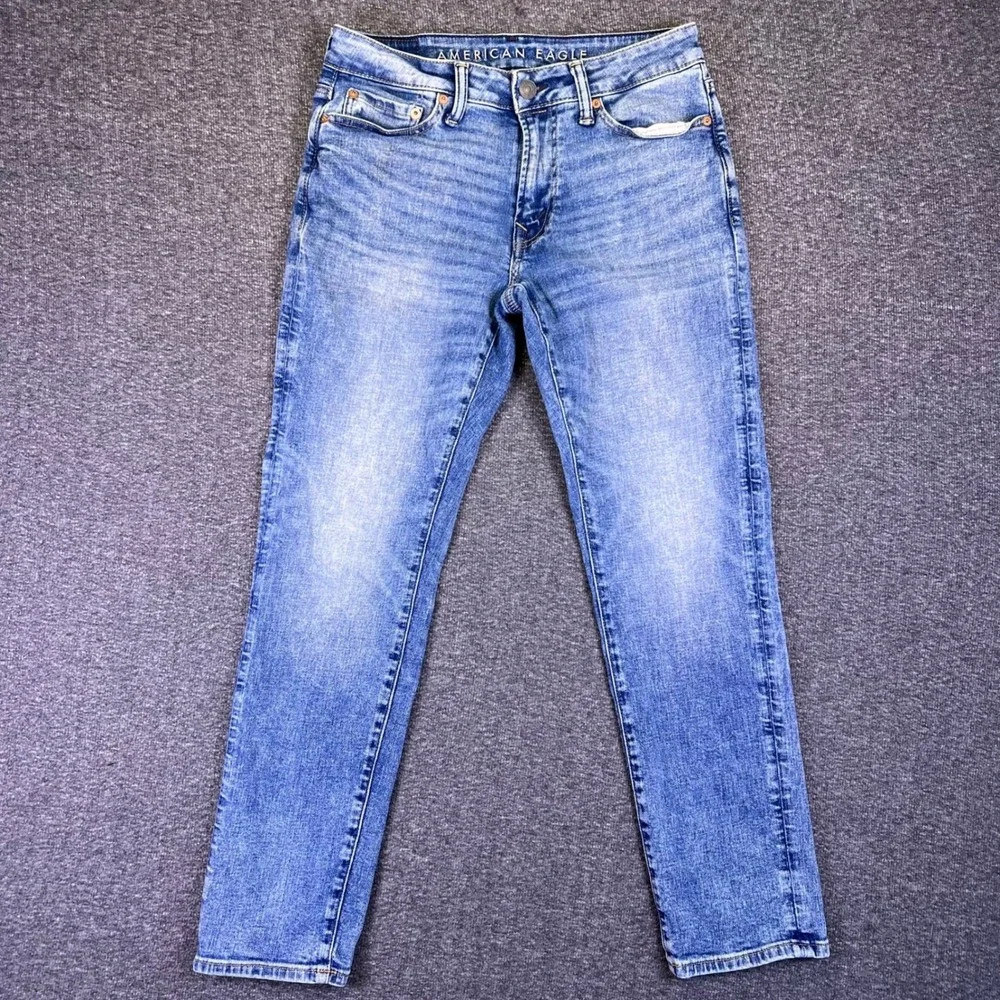 American Eagle Outfitters Men Slim Fit Denim Jeans 30x30 Airflex+ Fits30x27.5 AE